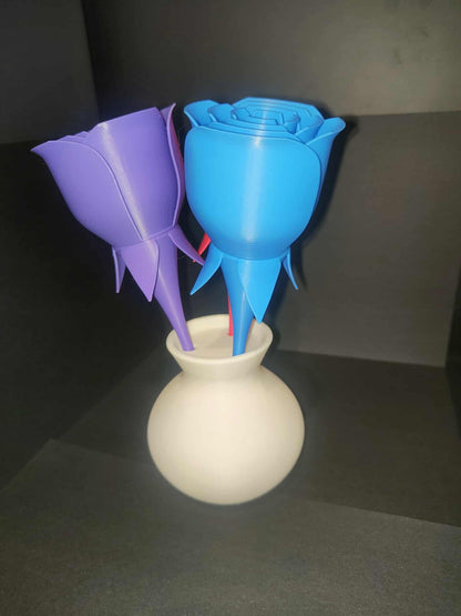 Vase and Roses