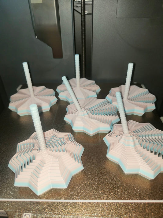 Star Fidget with handle - multicolour