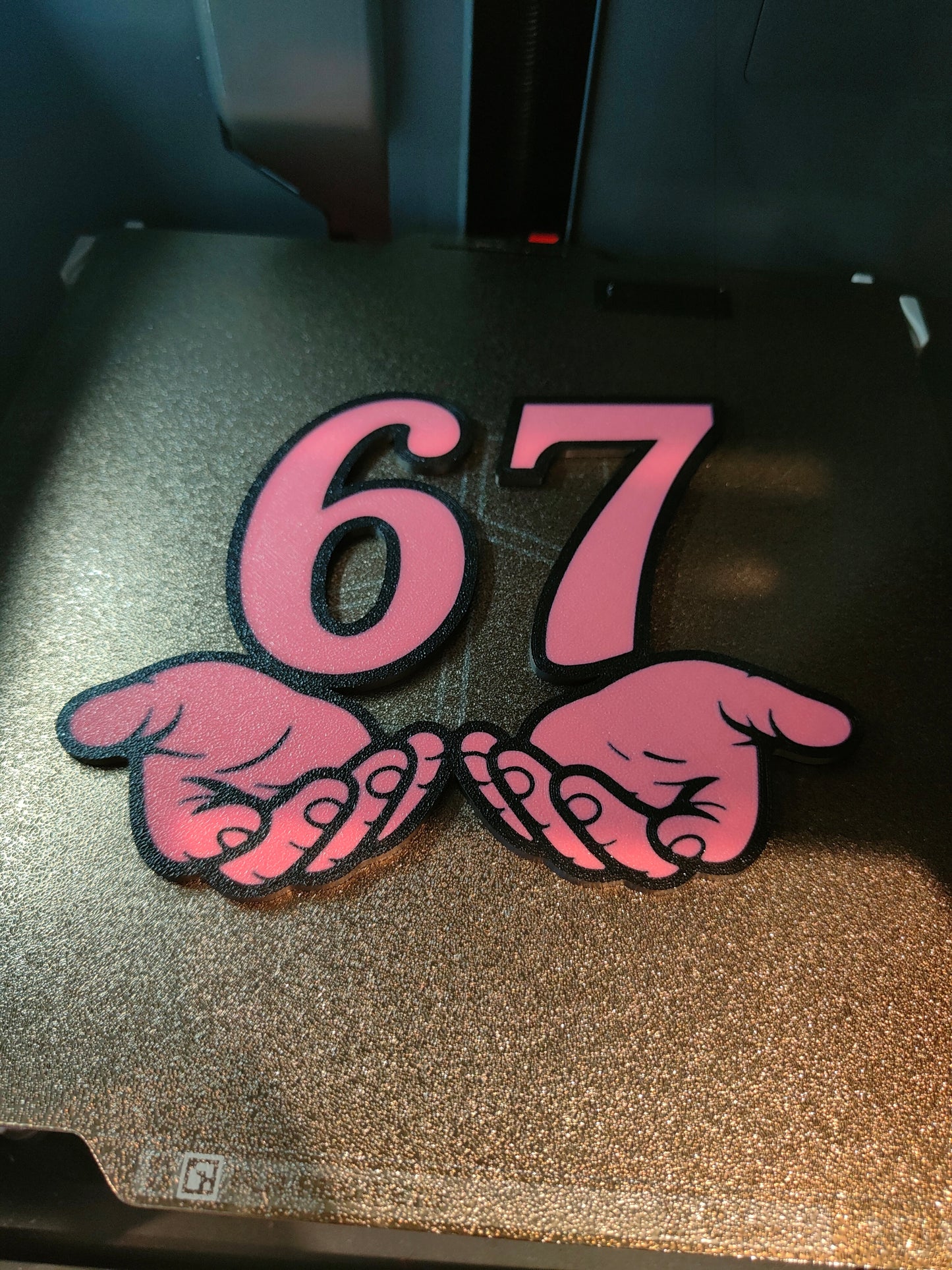 6 7 display with stand