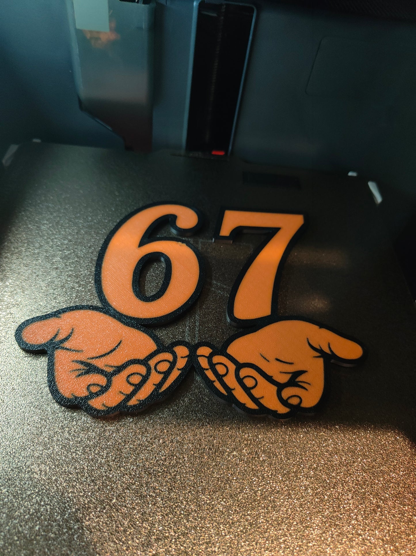 6 7 display with stand